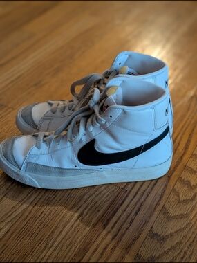 Nike White High-Top Blazer 77 Women's Size 9